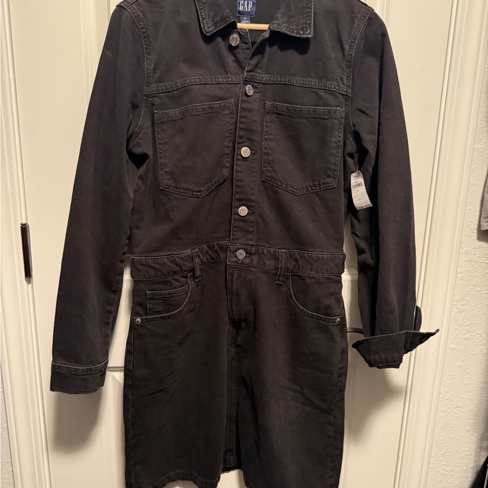 GAP Women’s Denim Black Dress